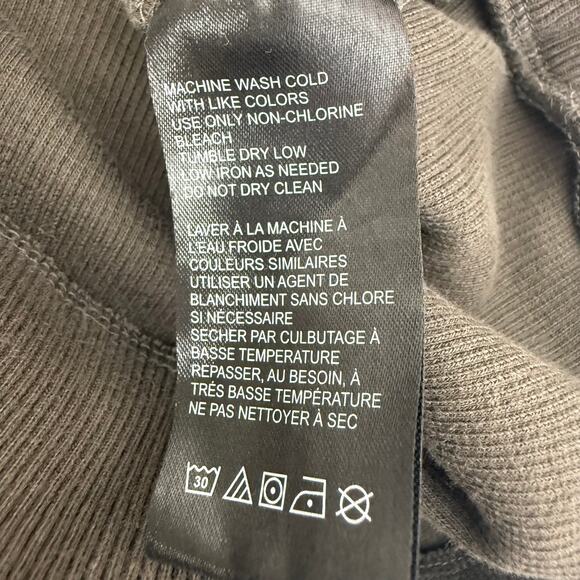 Urban Outfitters Womens Long Sleeve Full-Zip Rib Knit Brown Hooded Jacket Large - Picture 10 of 11